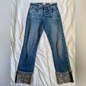 Alice + Olivia Studded Straight Leg Jeans [25]